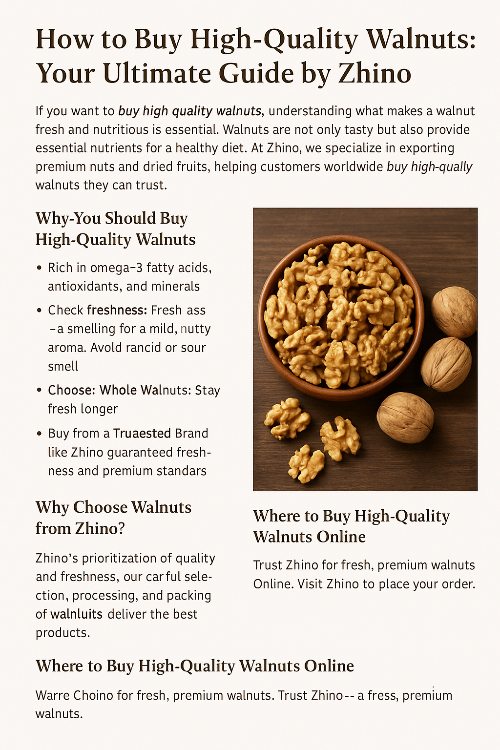 High-Quality Walnuts