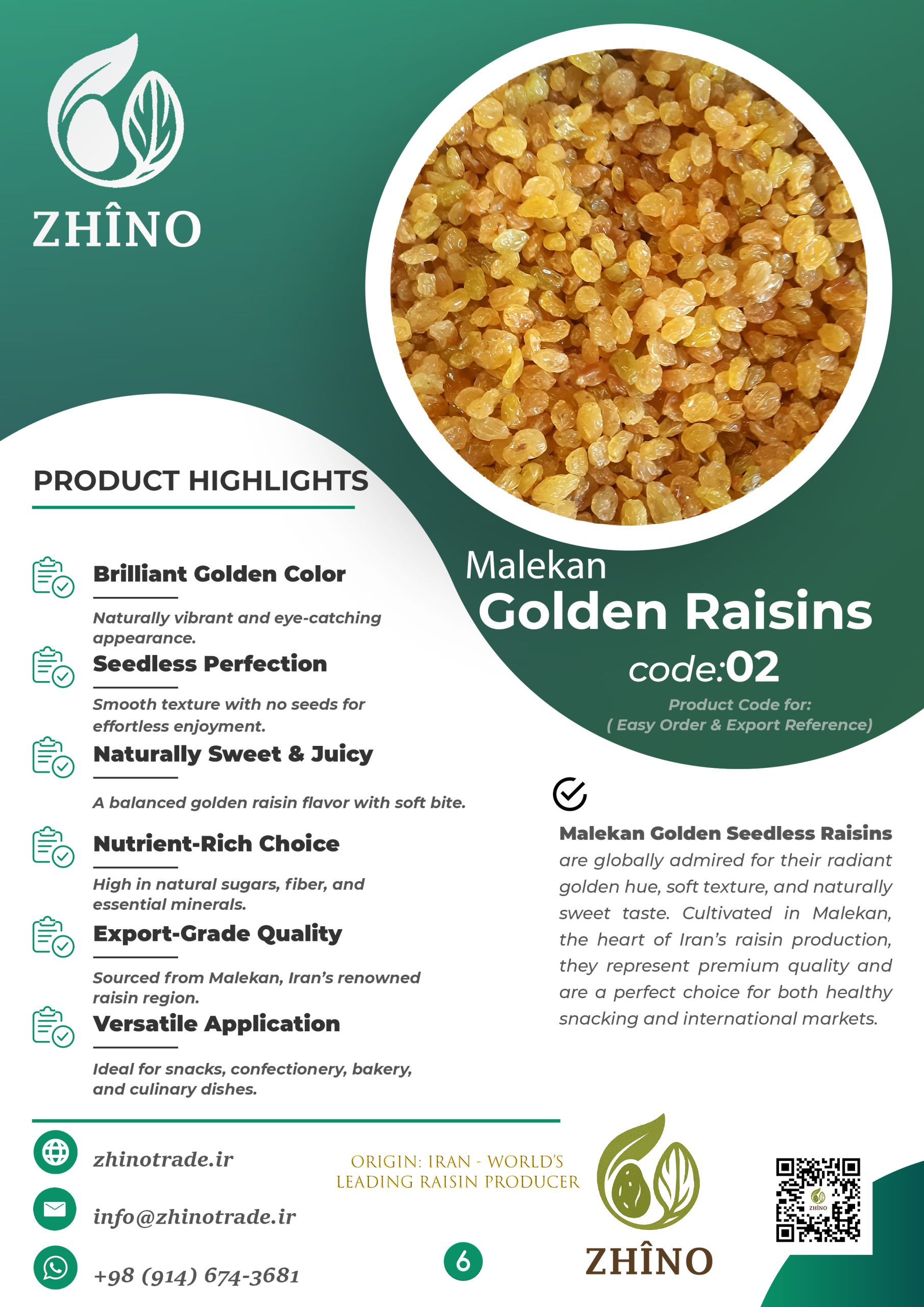 Tizabi Poloei Raisins – Iranian Acid Washed Raisins Export Quality