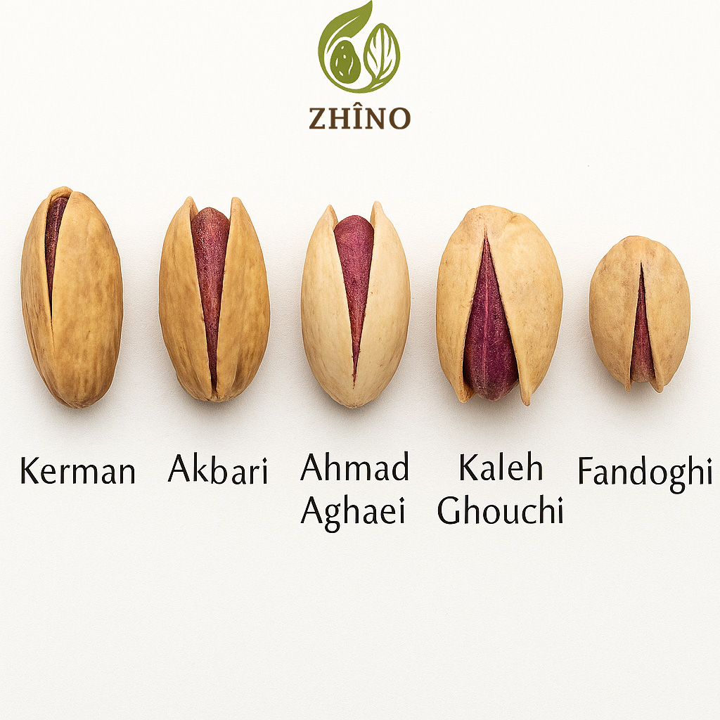 varieties-pistachios أصناف الفستق الإيراني